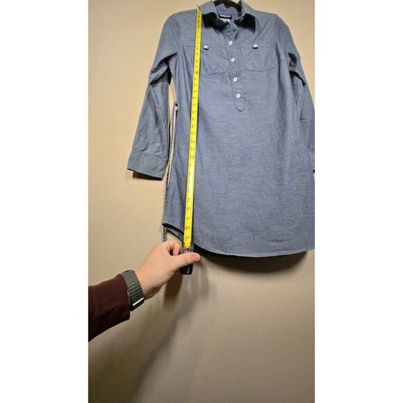 Patagonia Womens Chambra Shirt Dress Denim Size 6 - Picture 5 of 6